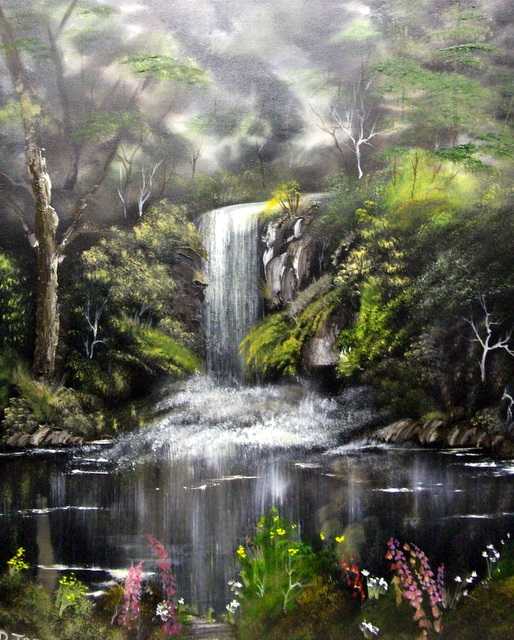 swallow falls painting