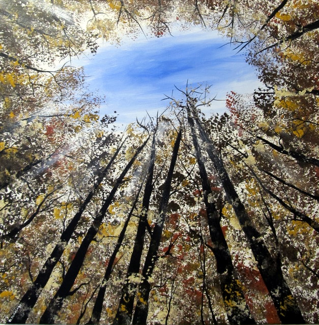 painting of trees