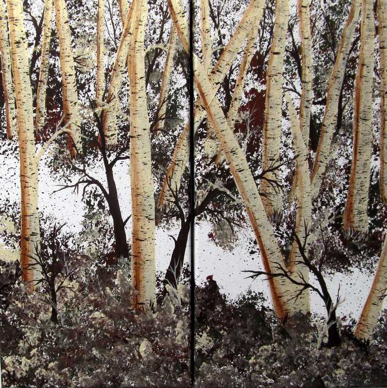 Birch Tree Painting